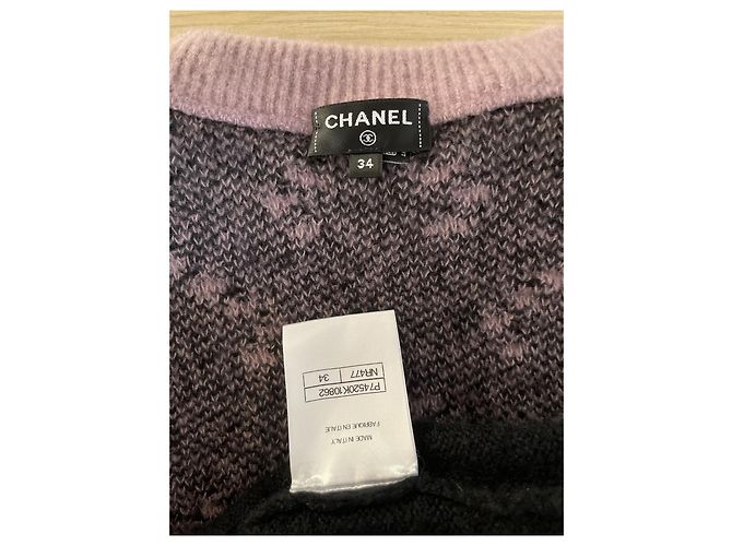 Chanel 23N Kaschmirpullover Schwarz Sternmuster - Ansicht 3