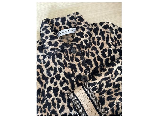 Dior Cardigan aus Wolle mit Leopardenprint - Ansicht 4