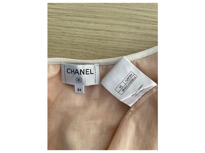 Chanel 25M Crop Top Halter Rosa de Viscosa - vista 3