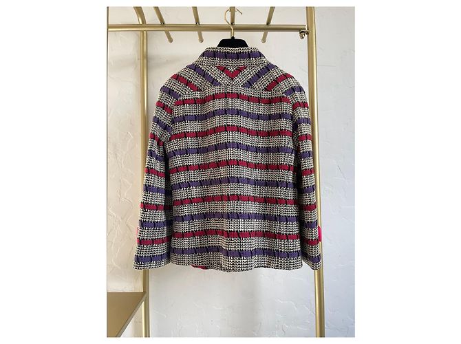 Chanel Ecru Tweed Jacket Size 36 - view 3