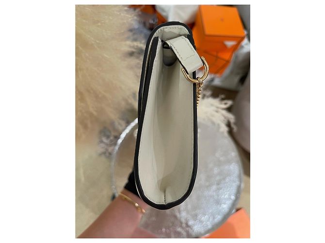 Borsa a mano Gucci Zumi in pelle bianca - vista 4