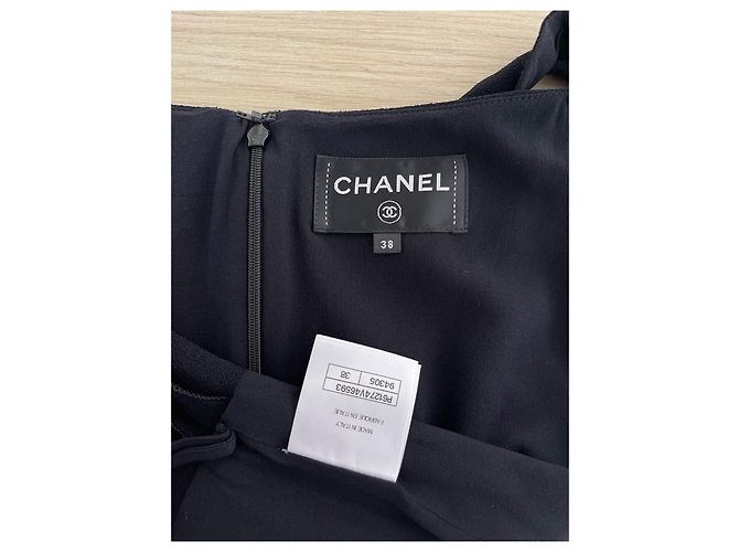 Macacão Chanel de algodão preto - vista 3