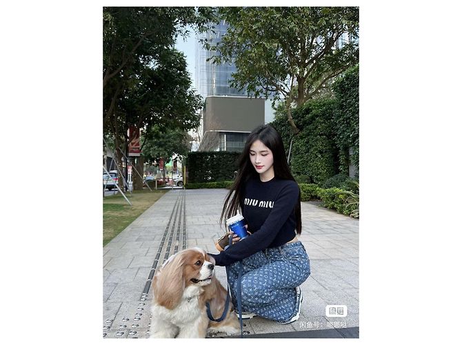 Miu Miu Schwarzer Cashmere Strickpullover mit Logo - Ansicht 6