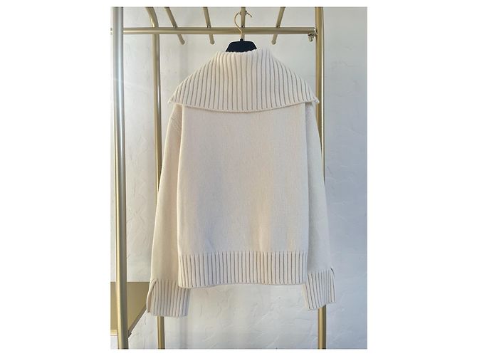 Loro Piana Cashmere Pullover mit Reißverschluss Beige XS - Ansicht 2
