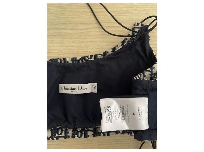 Dior Oblique Monogram Cotton Camisole with Chain Straps - view 3