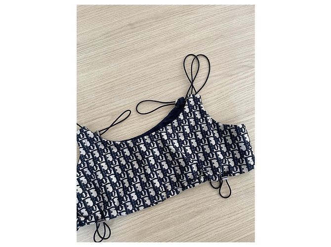 Dior Oblique Monogram Cotton Camisole with Chain Straps - view 4