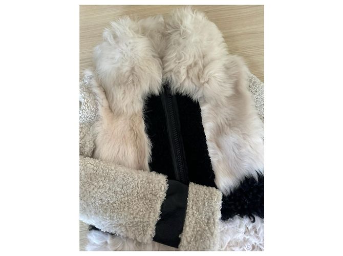 Abrigo Céline de piel de oveja beige talla 36 - vista 4