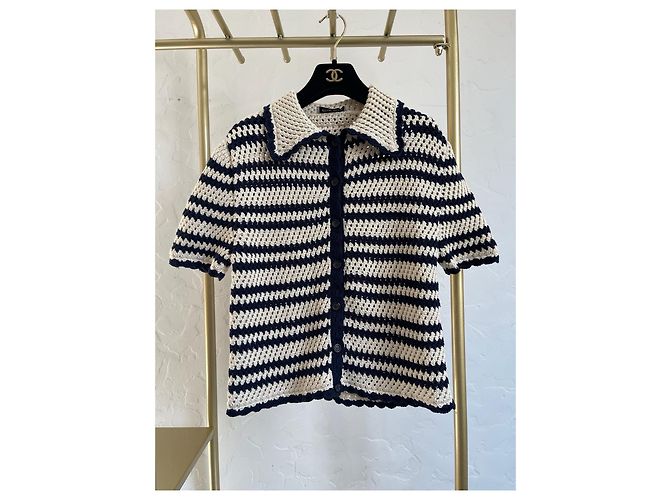 Miu Miu gestreiftes Color-Block Strickoberteil aus Wolle - Ansicht 2