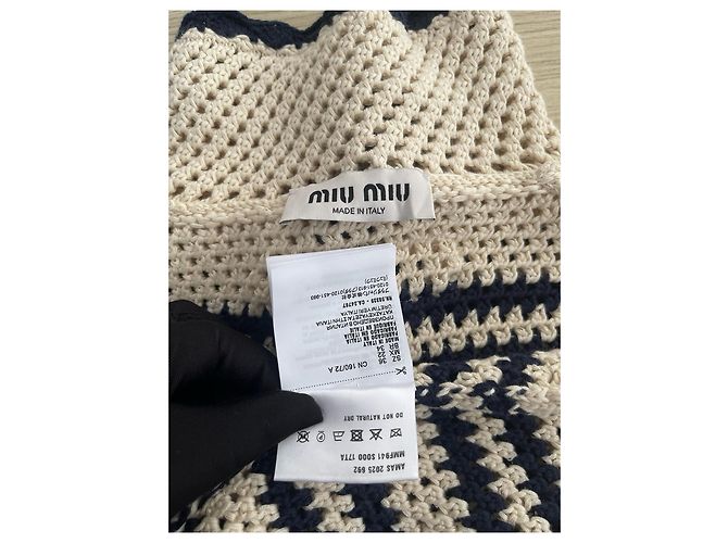 Miu Miu gestreiftes Color-Block Strickoberteil aus Wolle - Ansicht 4