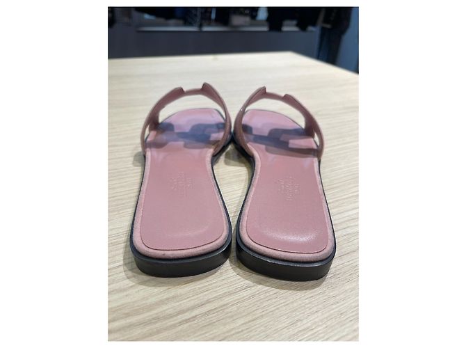 Sandali Hermès Oran Style H Rosa Glitter 36 - vista 5