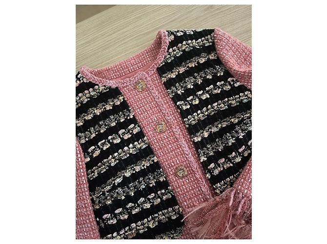 Chanel 22A Tweed Jacke Rosa Metiers d'Art - Ansicht 4
