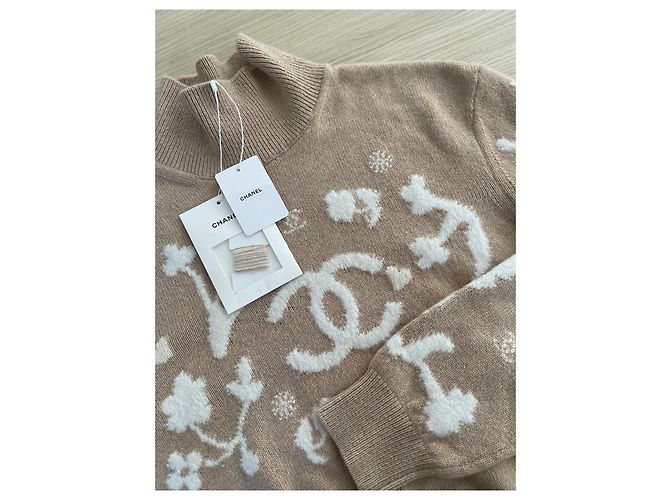 Chanel 24N Strickpullover aus Wolle Khaki - Ansicht 4