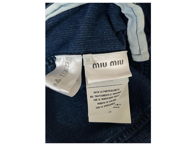 Miu Miu Blue Cotton Corduroy Jacket - view 5
