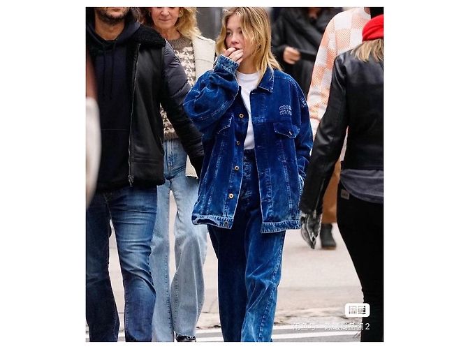 Miu Miu Blue Cotton Corduroy Jacket - view 6