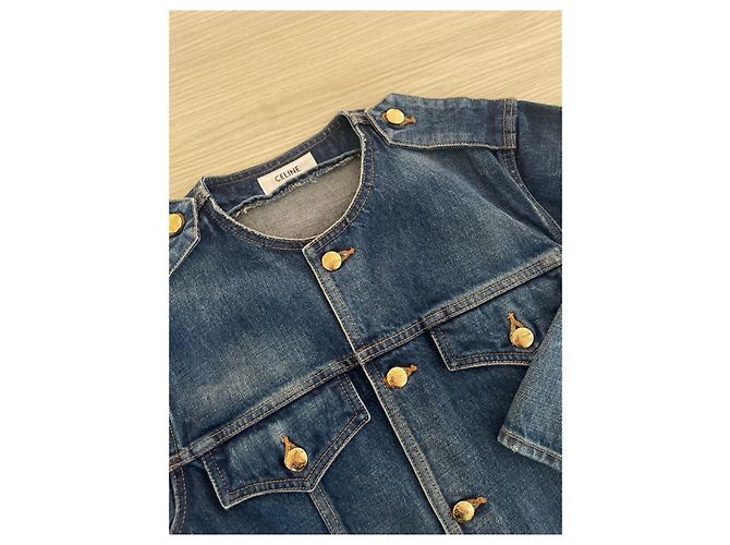 Chaqueta de denim Céline azul XS - vista 4