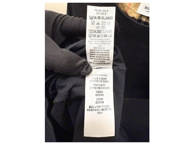 Burberry Schwarzes Oberteil aus Wolle mit Plaid Patchwork - Ansicht 5