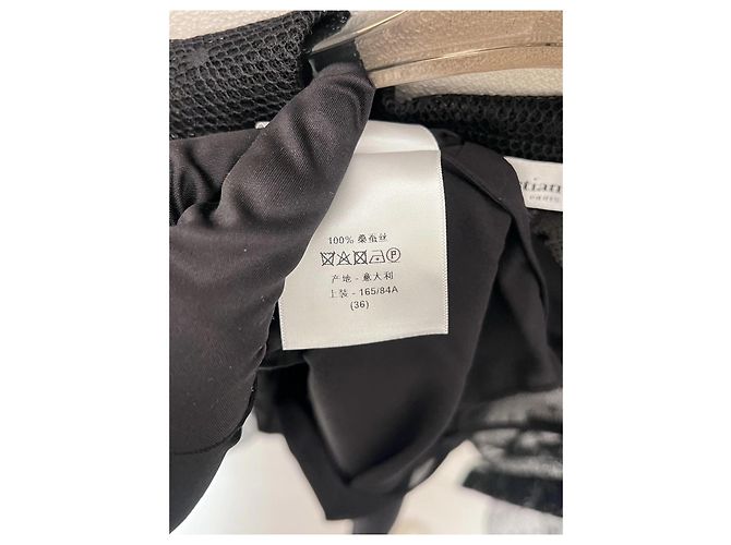 Dior Black Lace Cutout Top - view 4
