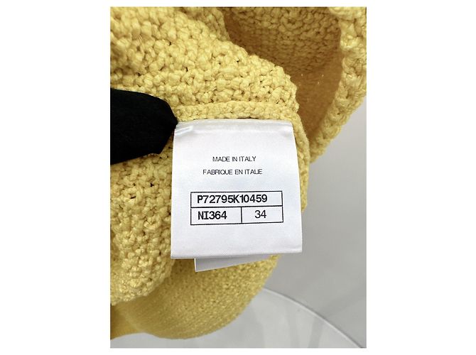 Colete de malha Chanel amarelo de lã - vista 7