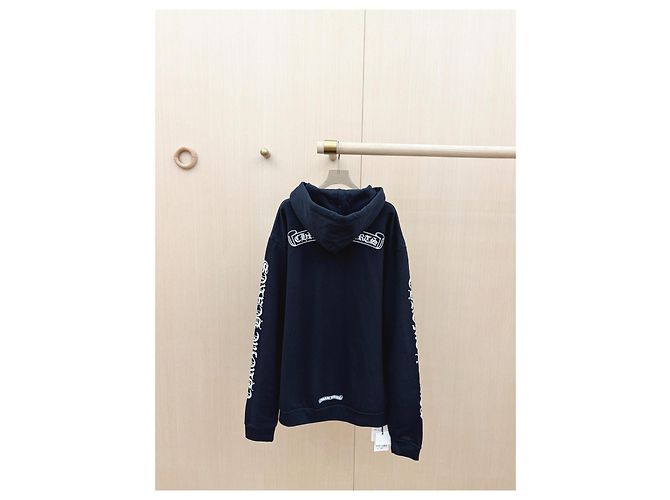 Chrome Hearts Sweatshirt Schwarz Baumwolle Scroll Print - Ansicht 2