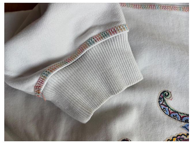 Missoni Pullover Baumwolle Beige mit Paisley-Print - Ansicht 11