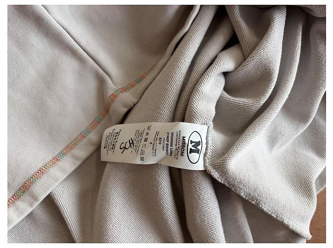 Missoni Pullover Baumwolle Beige mit Paisley-Print - Ansicht 9