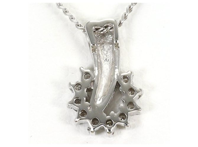 Autre Marque Colar de platina PT850 com diamante - vista 3