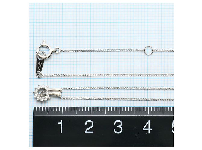 Autre Marque Colar de platina PT850 com diamante - vista 4