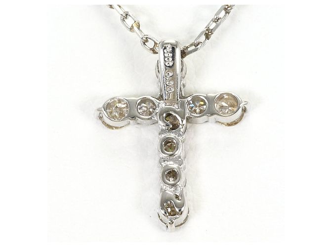 Autre Marque Collana in platino PT900 con diamante - vista 3