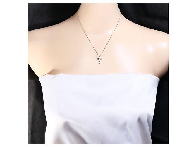 Autre Marque Collar de platino PT900/850 con diamante - vista 5