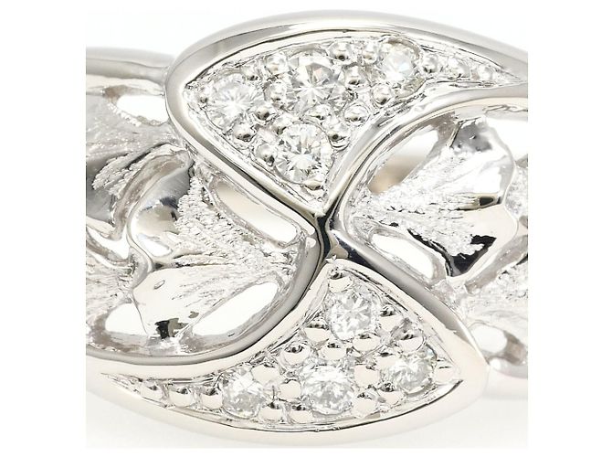Autre Marque PT900 Platin-Ehering mit Diamant - Ansicht 2