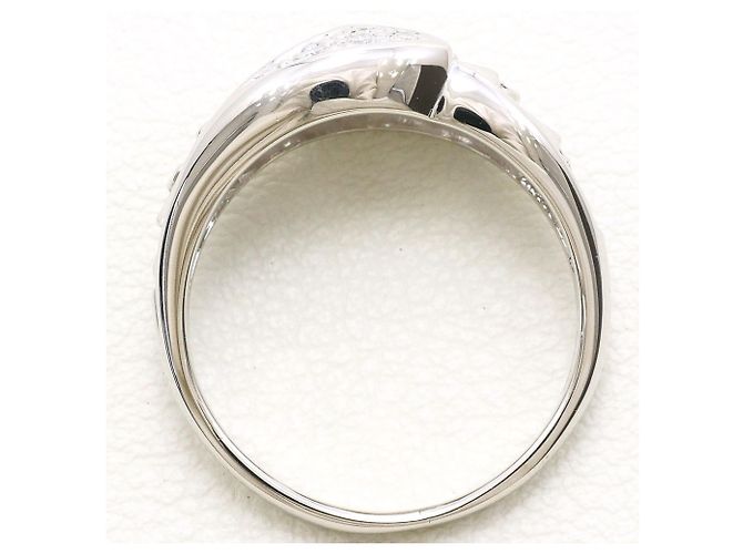 Autre Marque PT900 Platin-Ehering mit Diamant - Ansicht 3