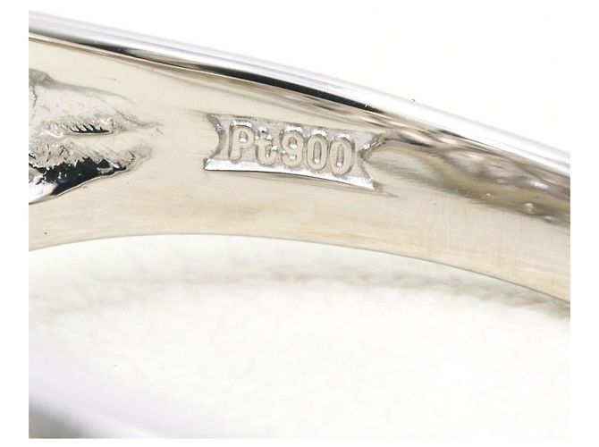 Autre Marque PT900 Platin-Ehering mit Diamant - Ansicht 5