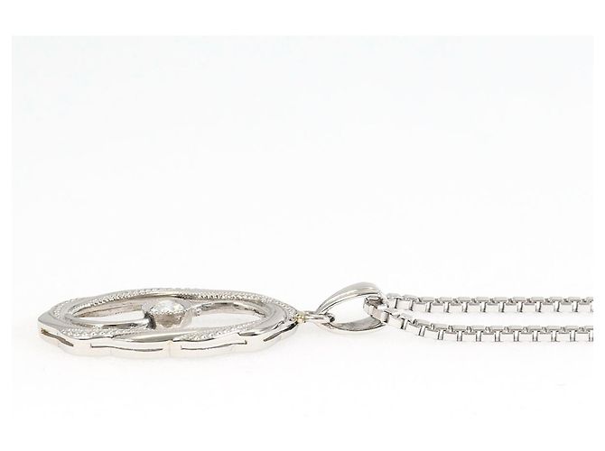 Autre Marque Pm Platinum PT850 Halskette mit Diamant - Ansicht 2
