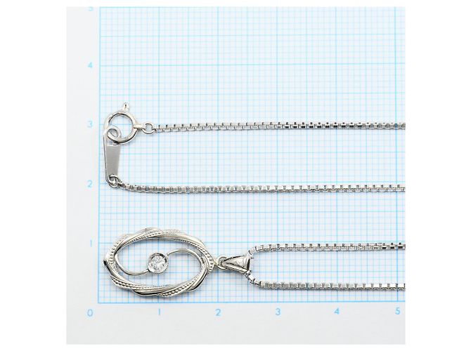 Autre Marque Pm Platinum PT850 Halskette mit Diamant - Ansicht 5