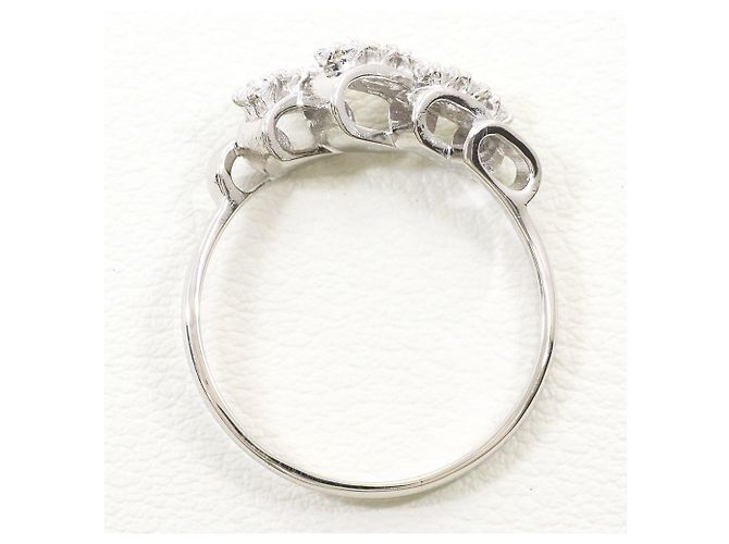 Autre Marque Anello fede in platino e diamanti - vista 2
