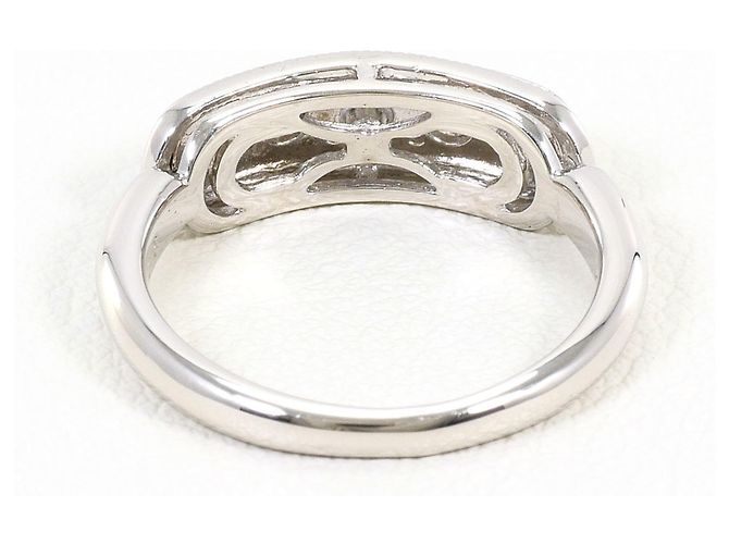 Autre Marque Anel aliança em platina PT900 com diamante - vista 3