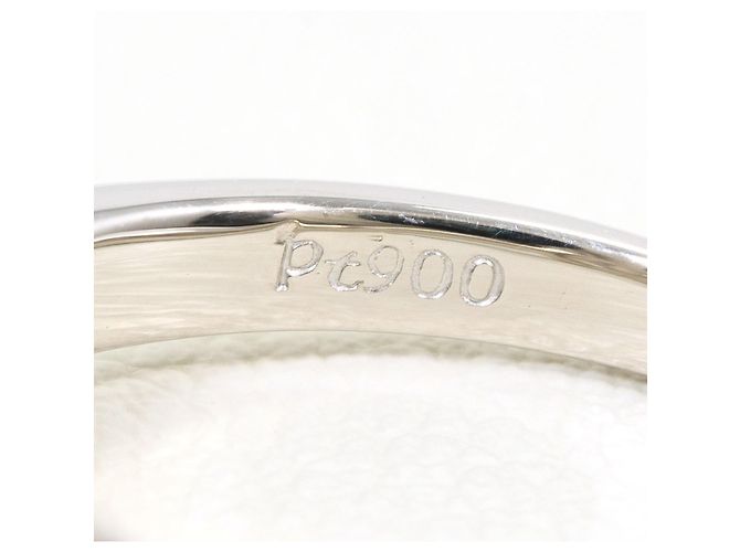 Autre Marque Anel aliança em platina PT900 com diamante - vista 4