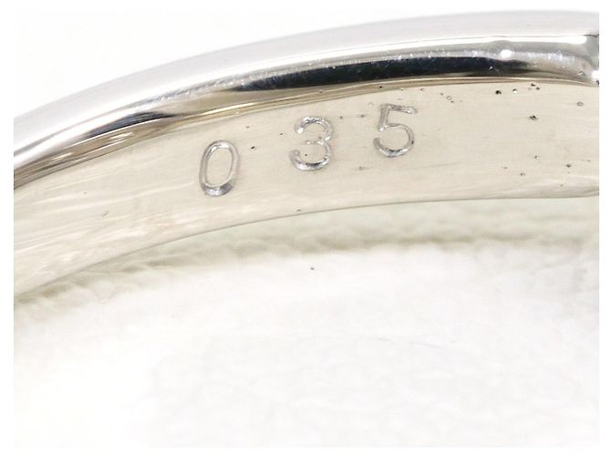 Autre Marque Anel aliança em platina PT900 com diamante - vista 5