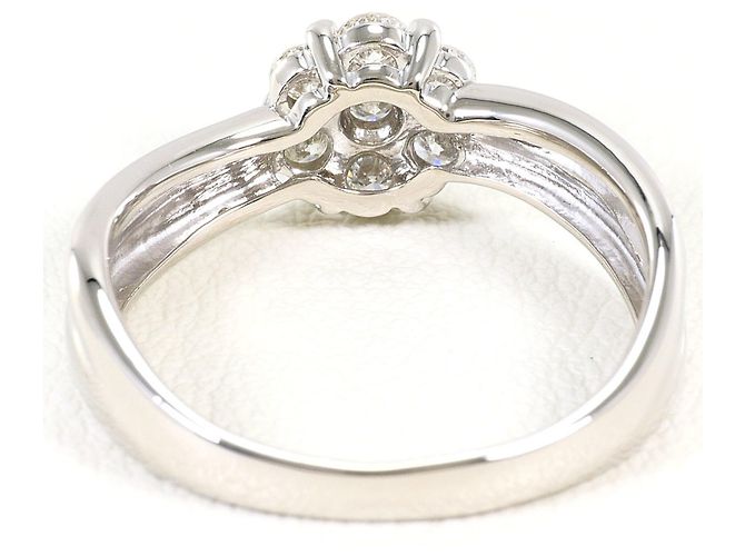 Autre Marque PT900 Platinum Diamond Band Ring - view 3