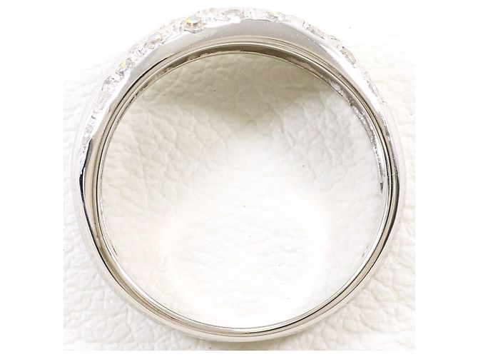 Autre Marque Platin-Bandring mit Diamant - Ansicht 2
