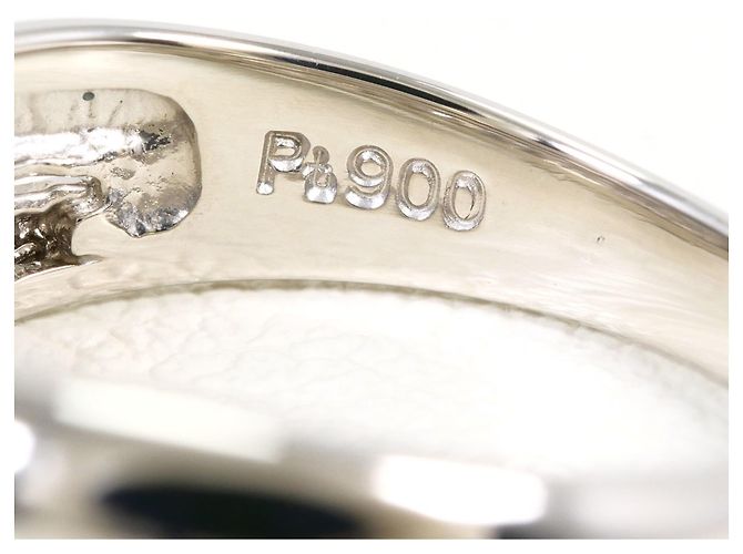 Autre Marque Platin-Bandring mit Diamant - Ansicht 4