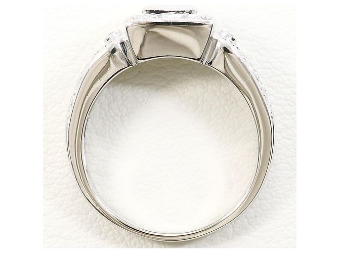 Autre Marque Anello fede in platino e diamanti - vista 3