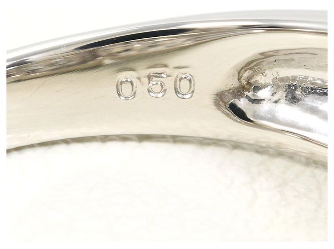 Autre Marque Anello fede in platino e diamanti - vista 6