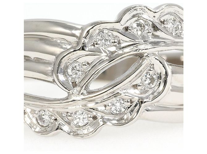 Autre Marque Platin-Diamant-Bandring - Ansicht 2