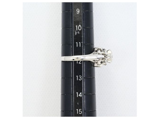 Autre Marque Platin-Bandring mit Diamant - Ansicht 7