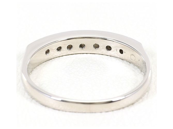 Autre Marque PT900 Platin-Ehering mit Diamant - Ansicht 3