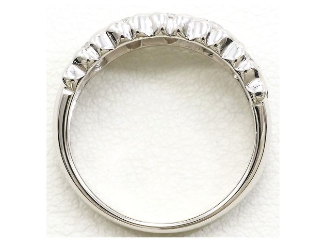 Autre Marque PT900 Platin-Ehering mit Diamant - Ansicht 3
