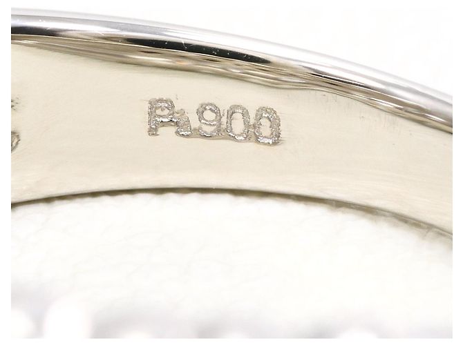 Autre Marque PT900 Platin-Ehering mit Diamant - Ansicht 5