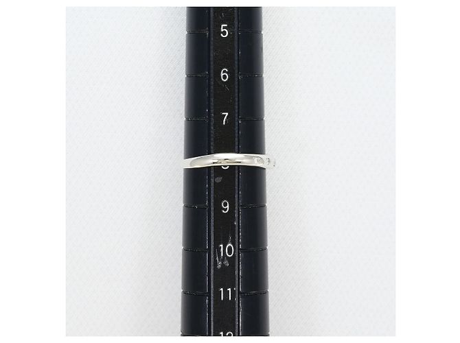 Autre Marque Platin-Bandring mit Diamant - Ansicht 6