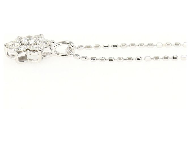 Autre Marque Collana in oro bianco 10K con diamante - vista 2